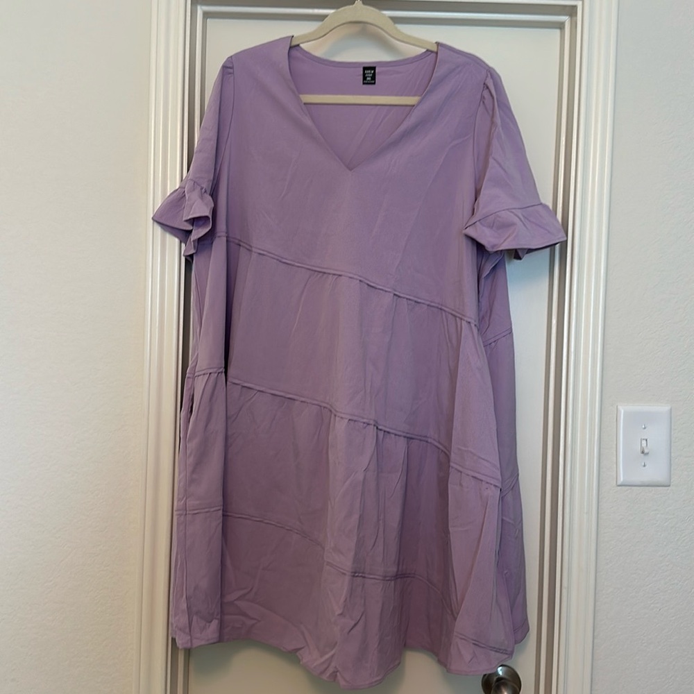 NWOT Lavender Dress with Pockets, 3XL